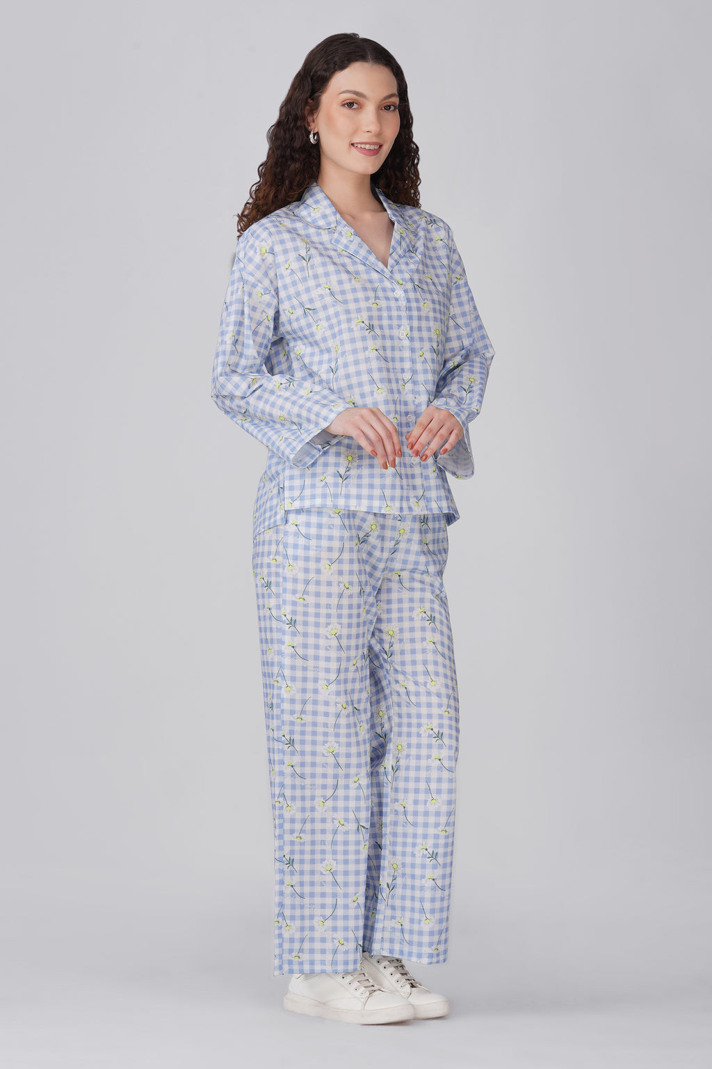 Gingham Garden Pajama Set