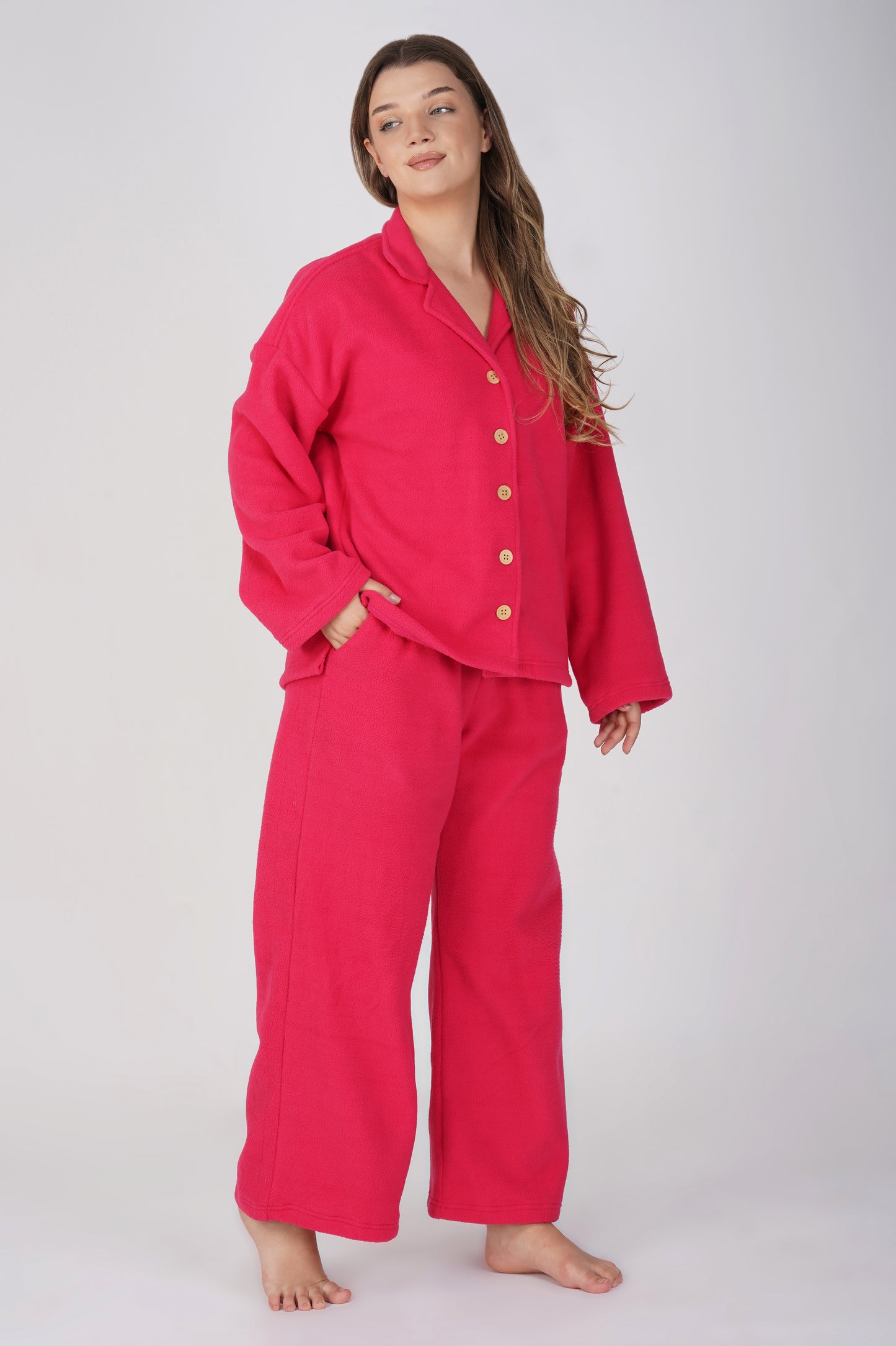 MAJENTA FLEECE PJ SET