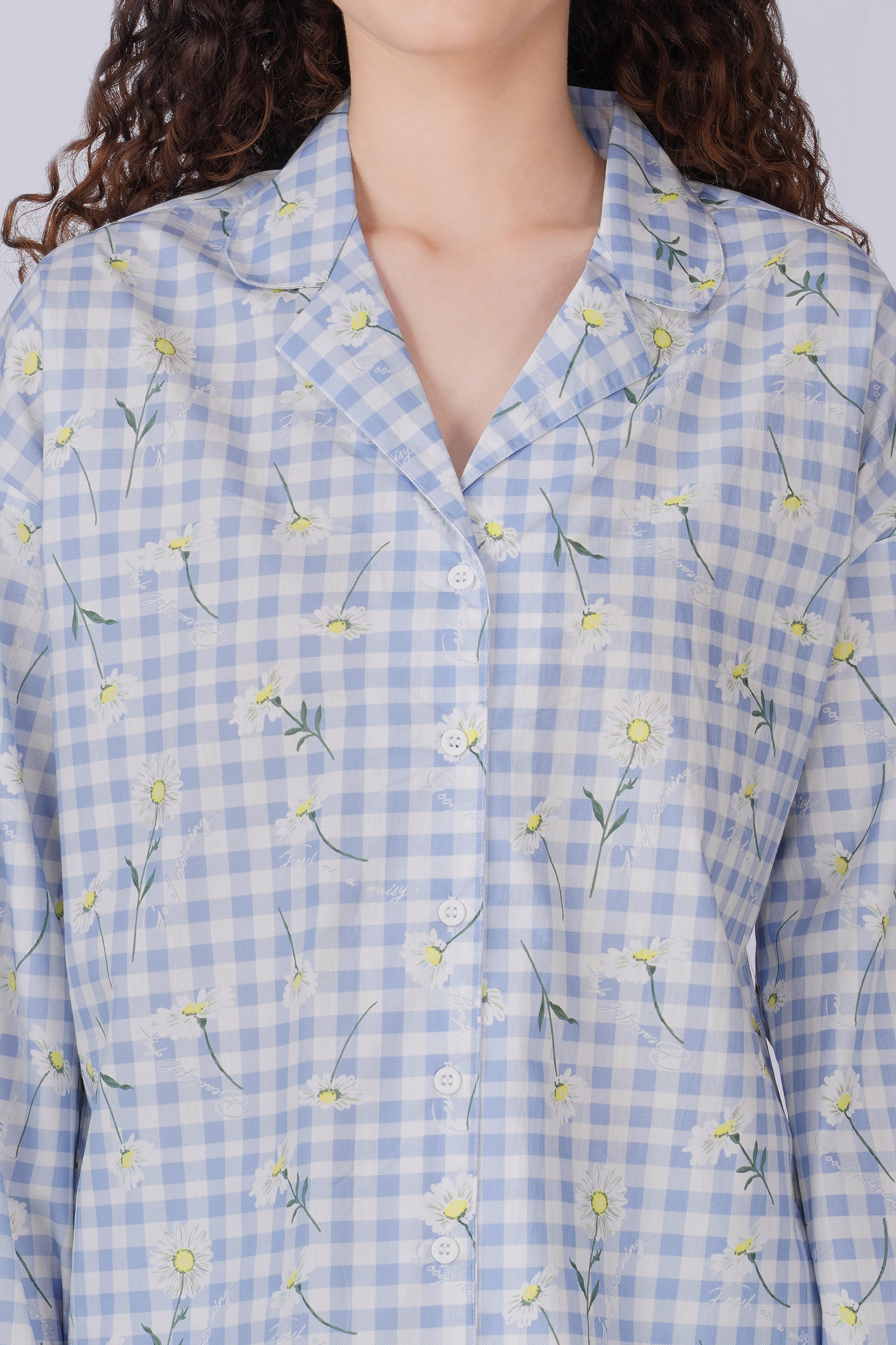 Gingham Garden Pajama Set
