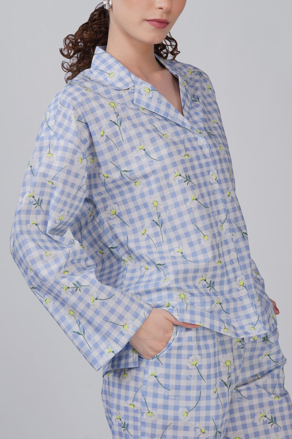 Gingham Garden Pajama Set