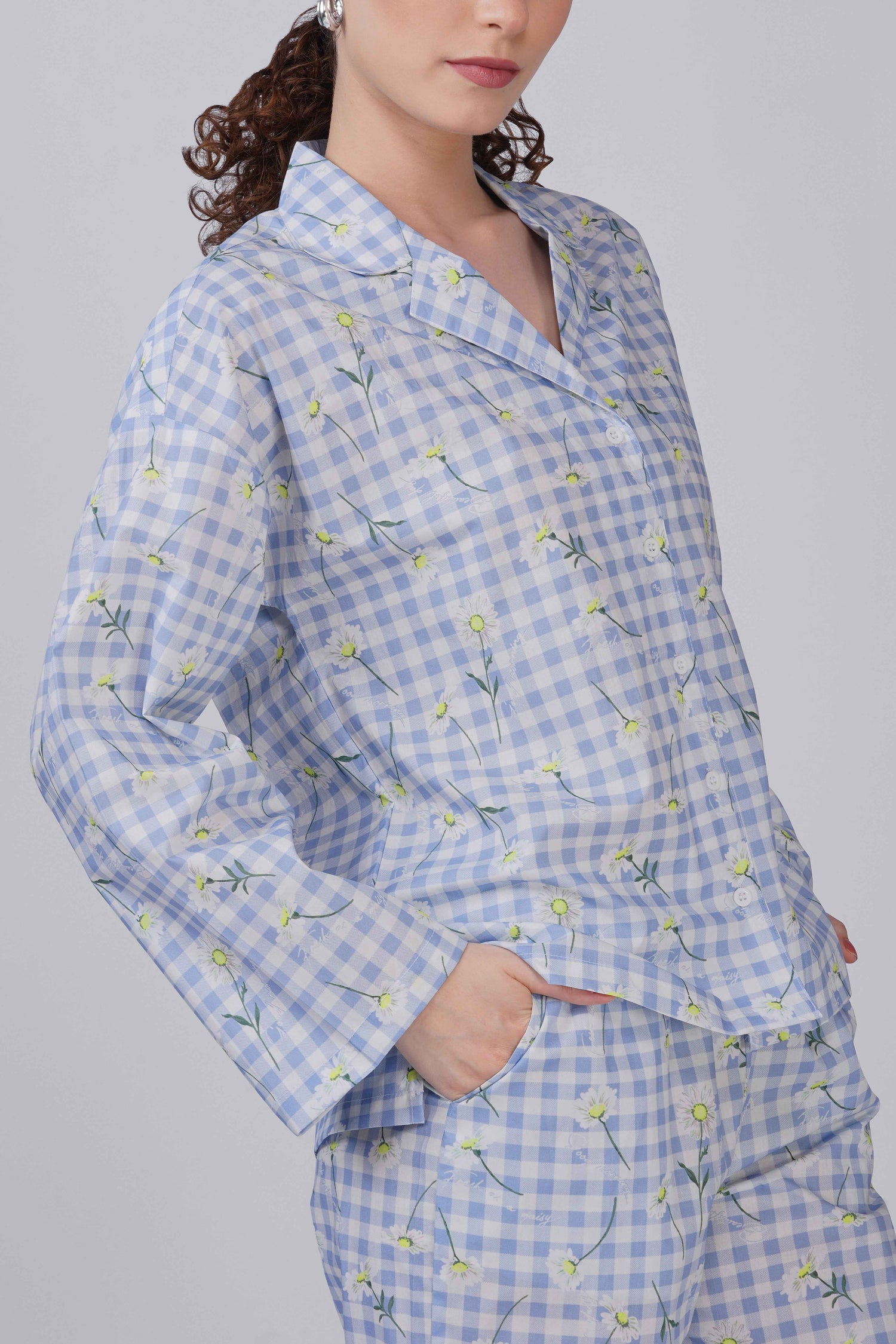 Custom Gingham Garden Pajama Set