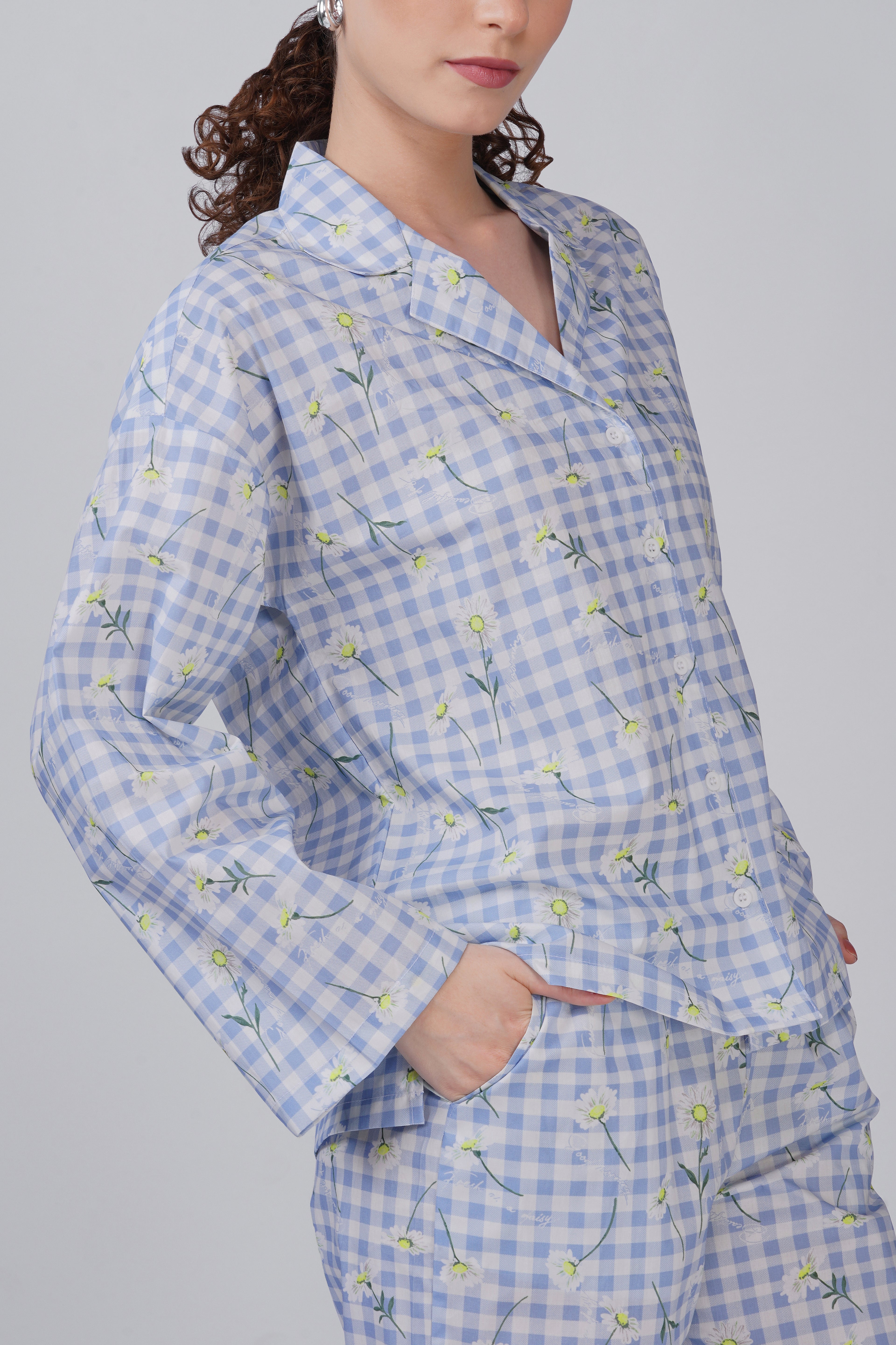 Gingham Garden Pajama Set