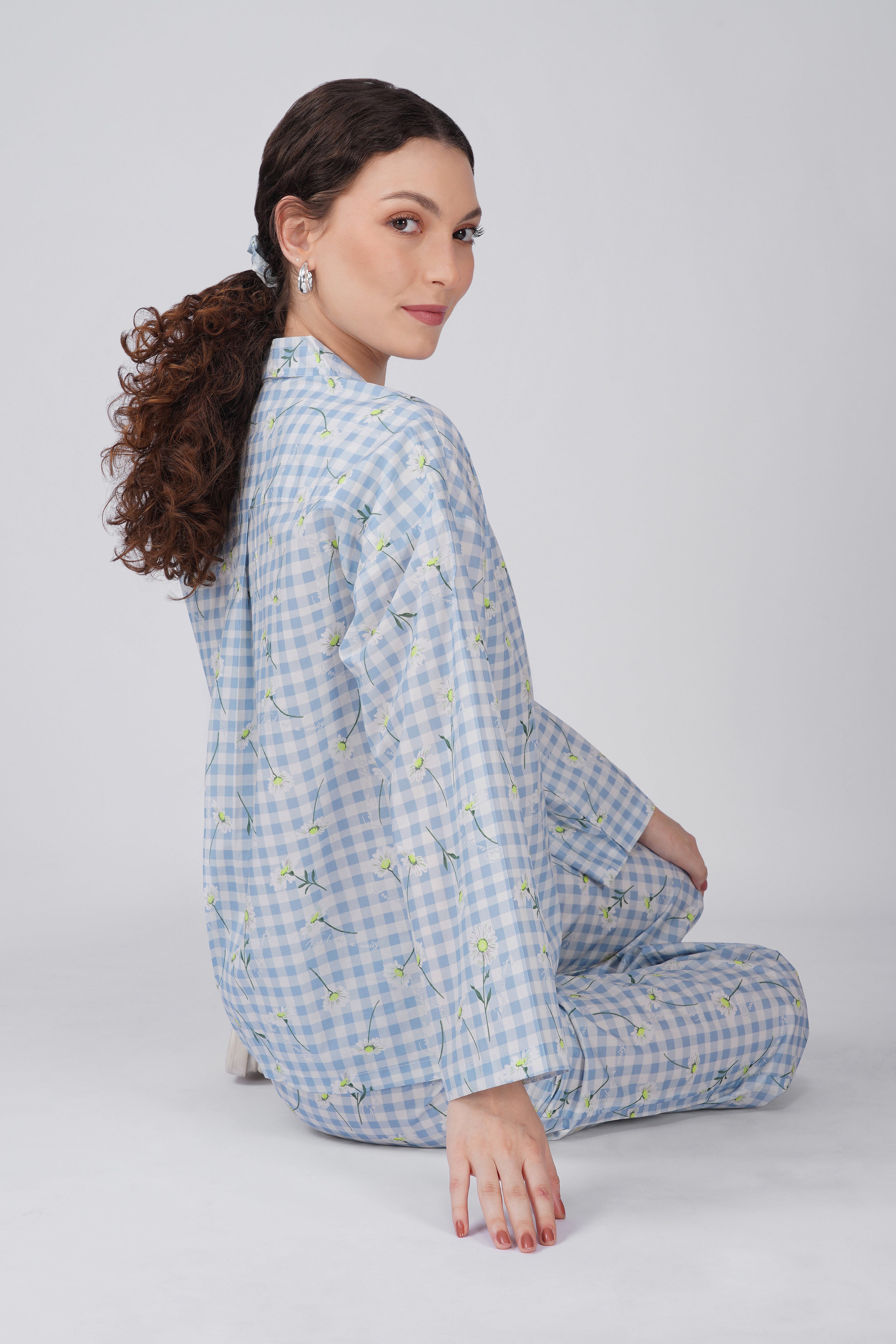 Gingham Garden Pajama Set
