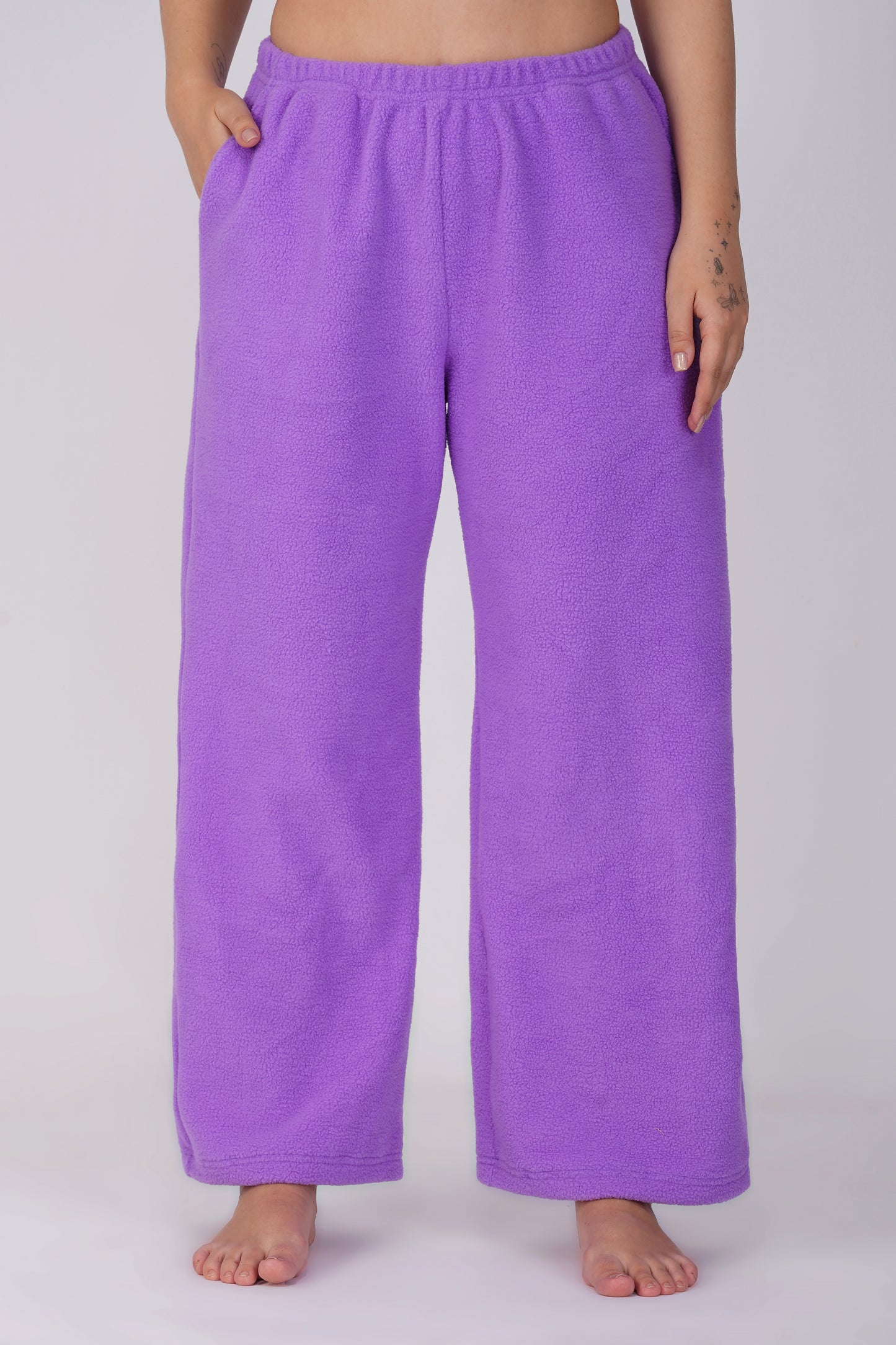 PURPLE FLEECE PJ SET