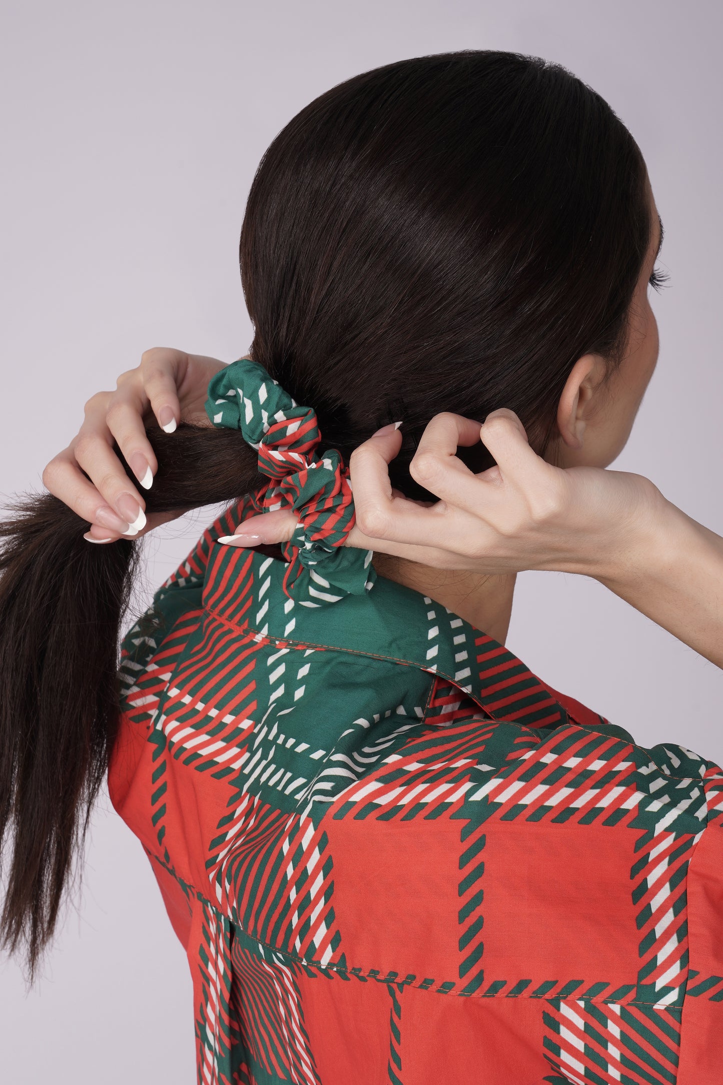 Christmas Plaid Cozy Shorts Set