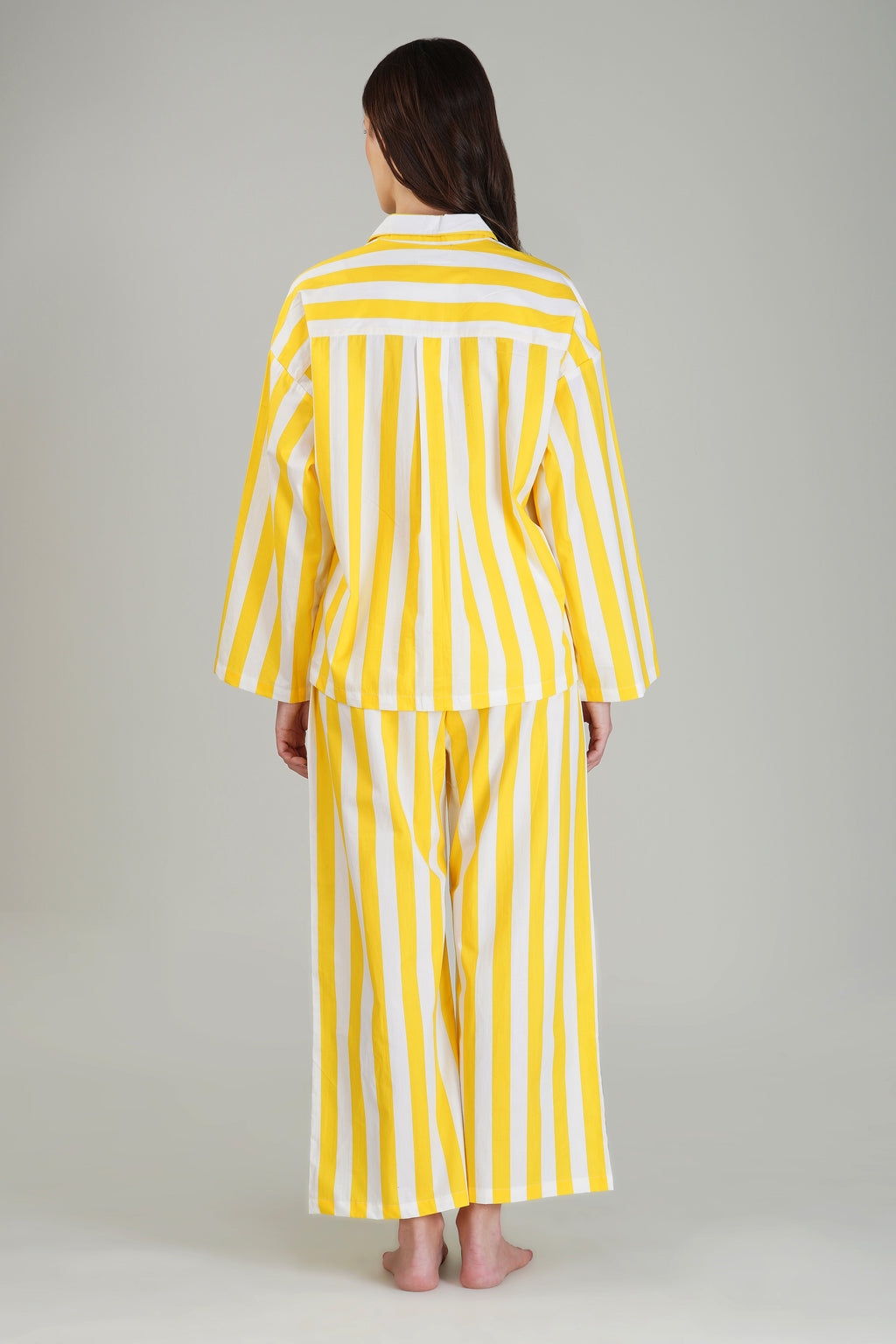 Citrus Stripe Pajama Set - thebriefsstory