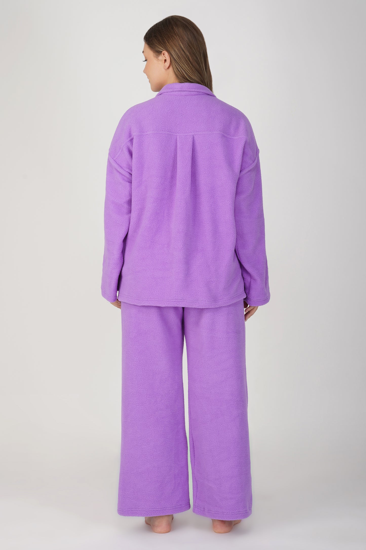 PURPLE FLEECE PJ SET