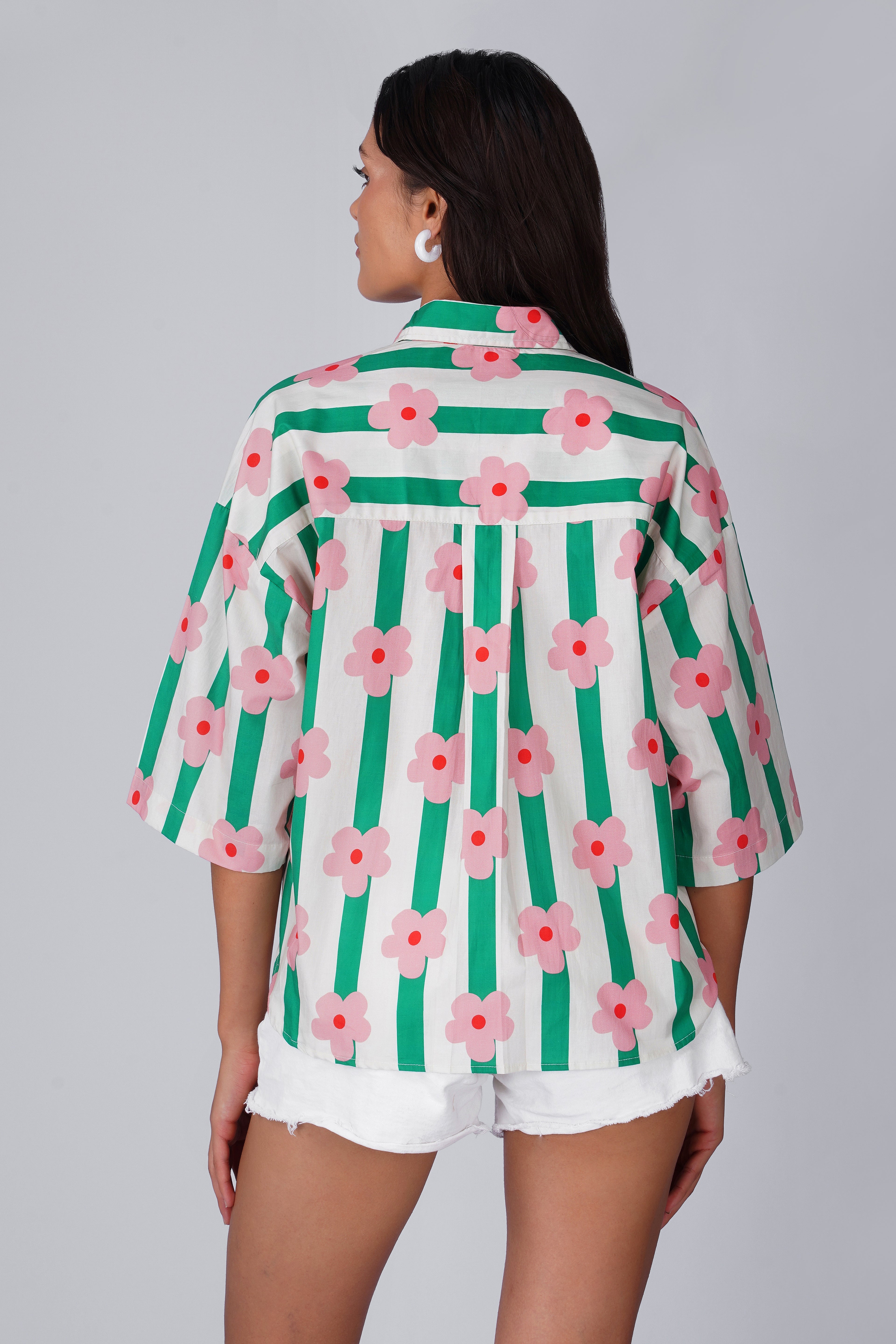 Flower Pop Stripe Shirt