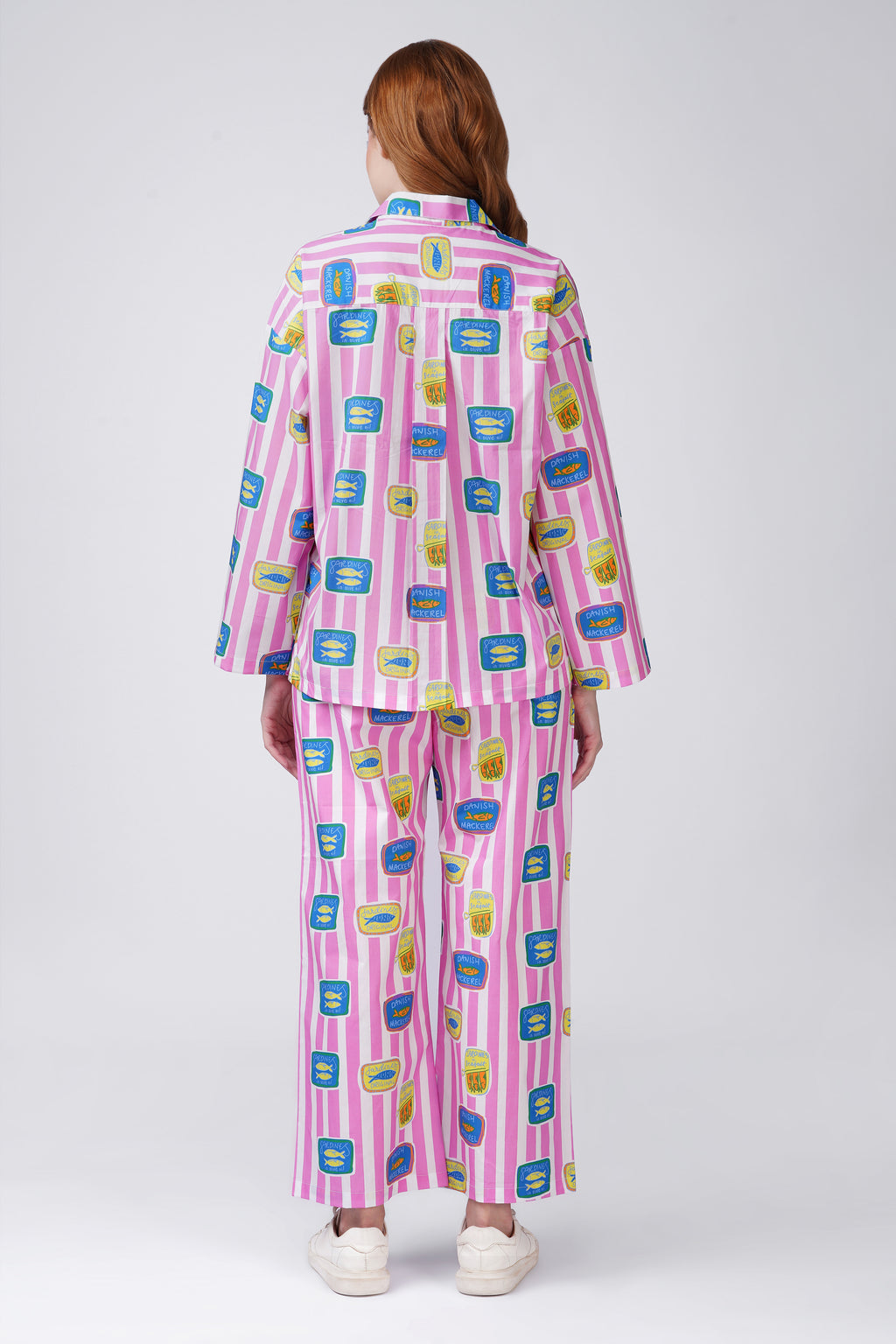 Pink Sardine Pajama Set