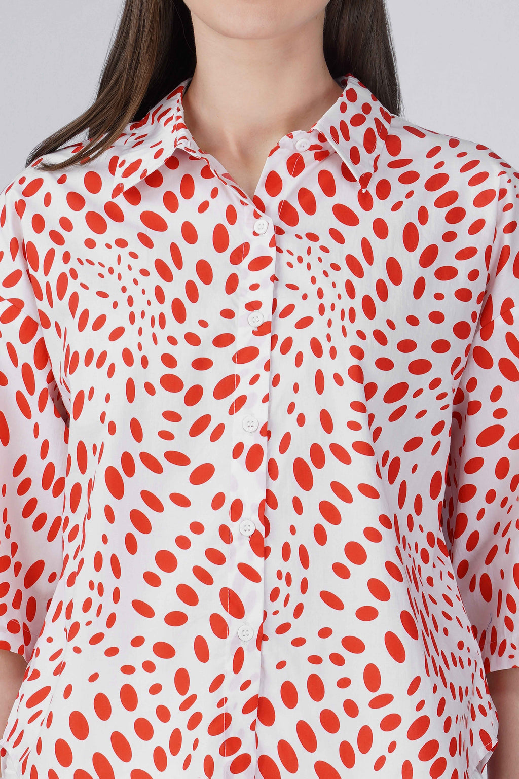 Scarlet Swirl Print Shirt