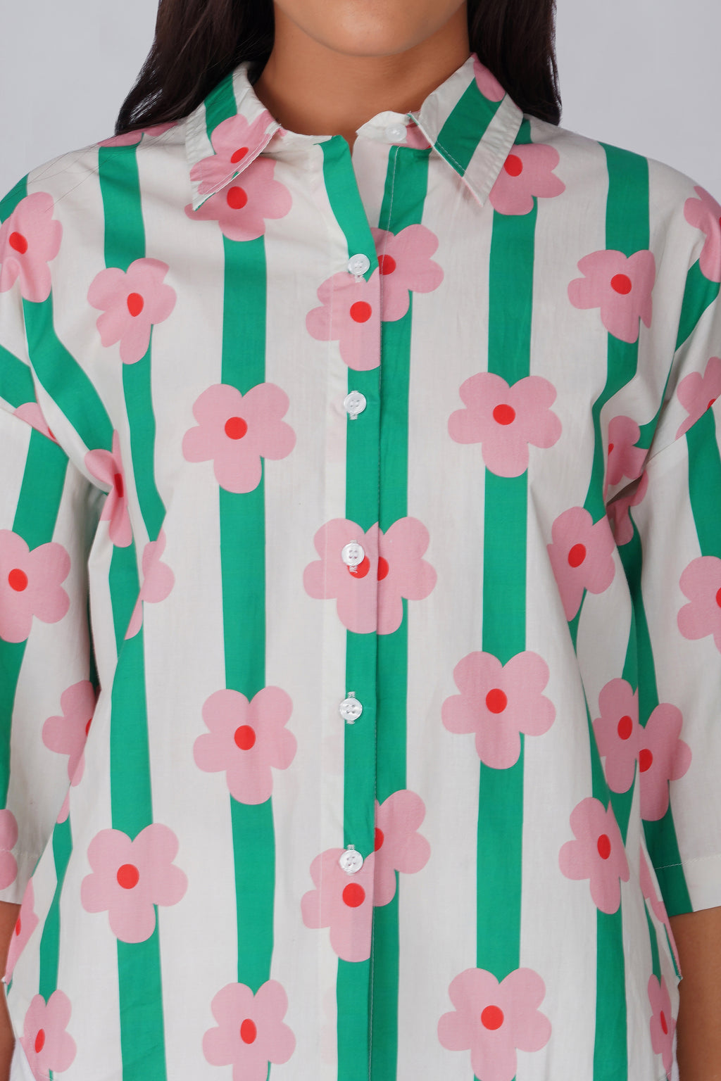 Flower Pop Stripe Shirt