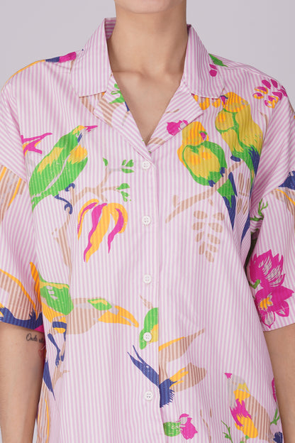 Paradise Parrots Shorts Set