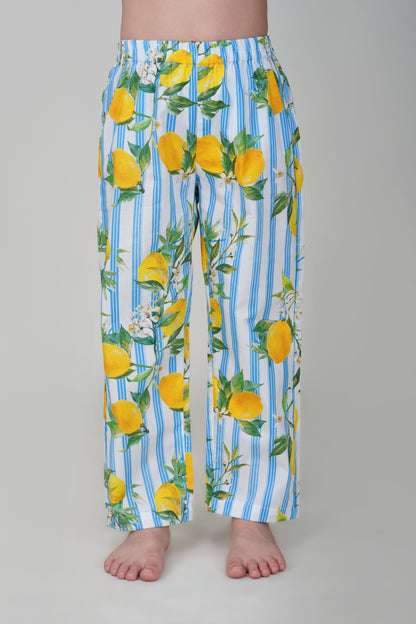 Little Blue Citrus Breeze Pajama set