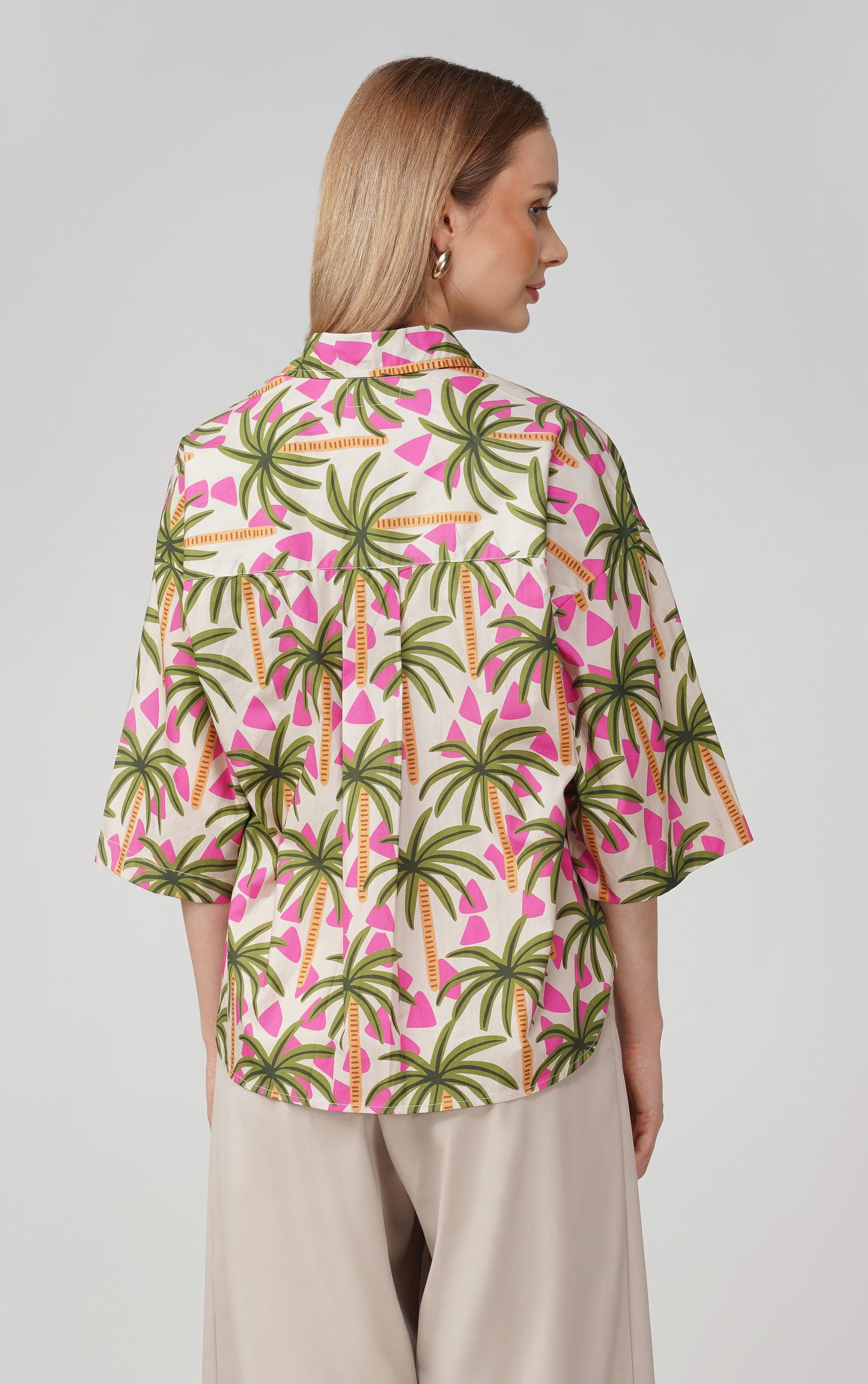 Palm Breeze Oversized Shirt🌴✨ - thebriefsstory