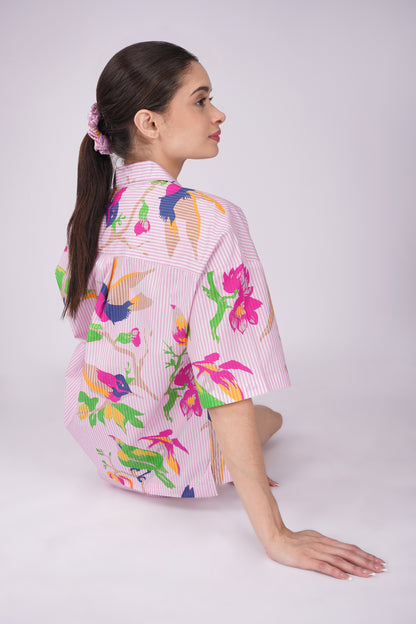 Paradise Parrots Shorts Set