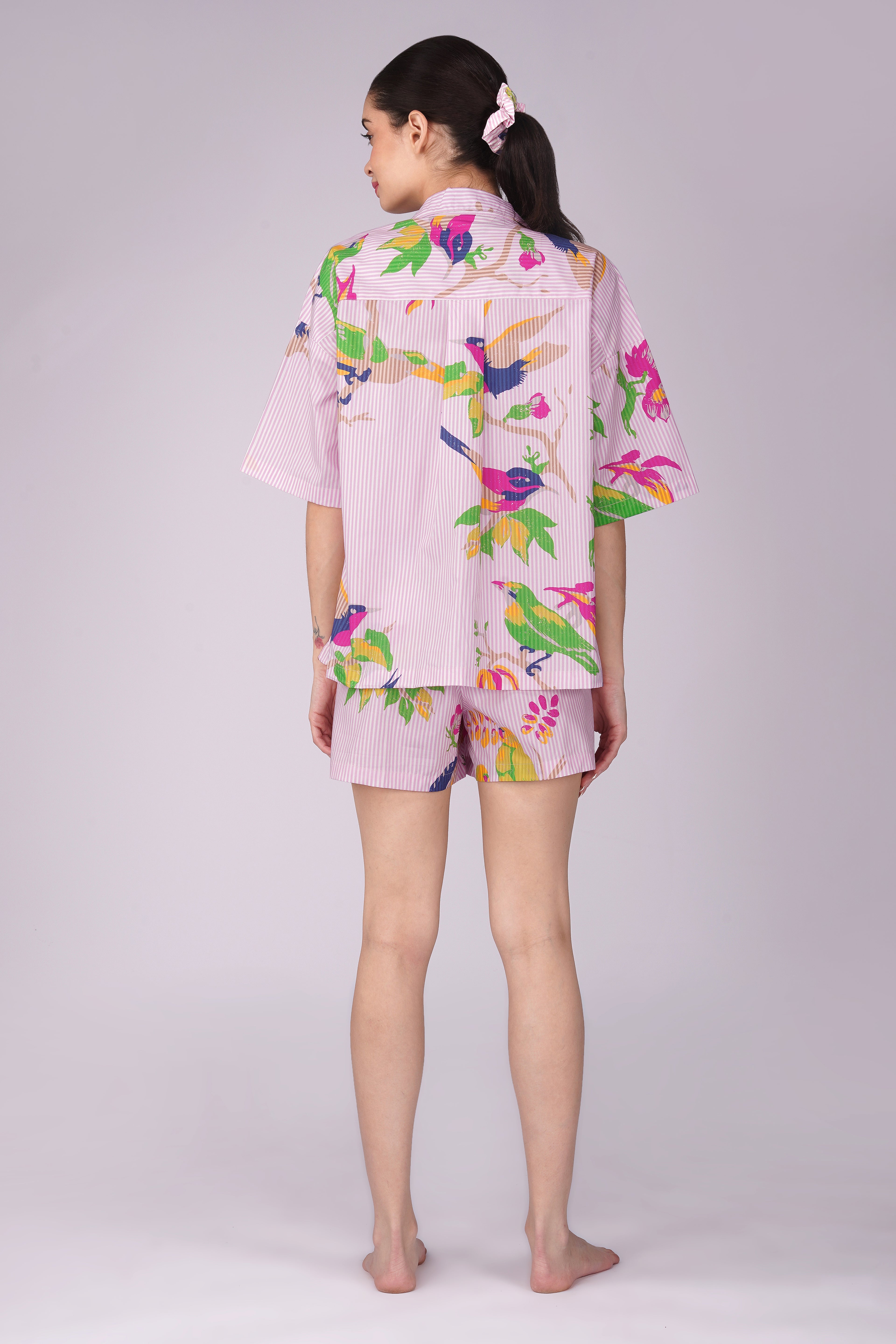 Paradise Parrots Shorts Set