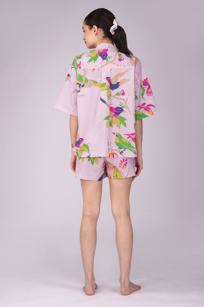 Paradise Parrots Shorts Set