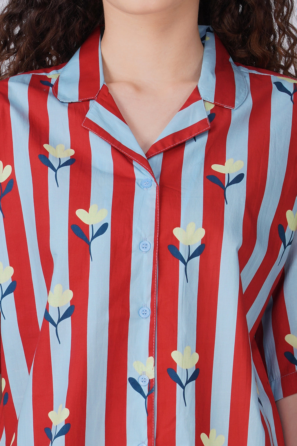 Candy Stripe Bloom Shorts Set