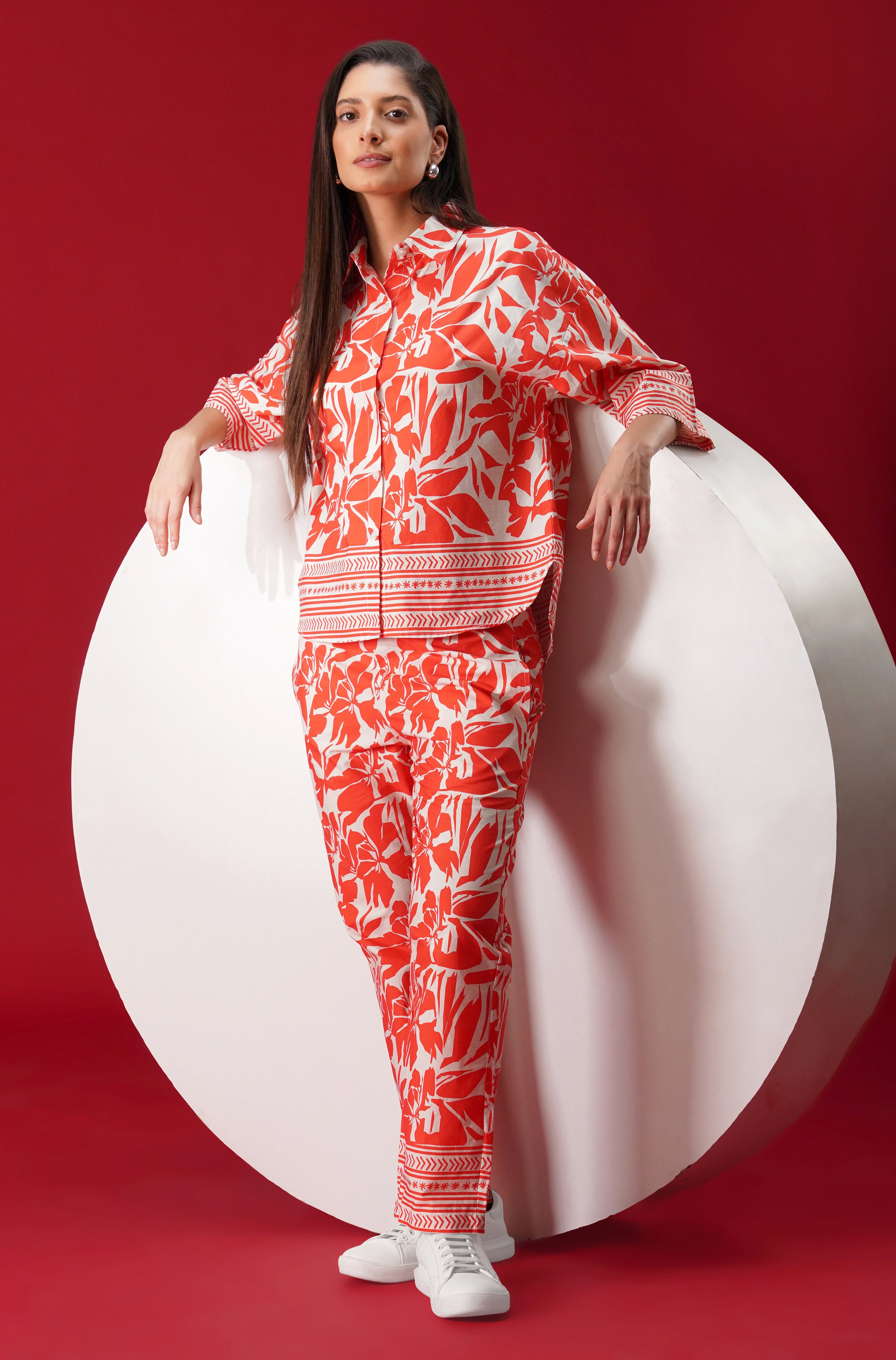 Orange Bloom Co-ord Set