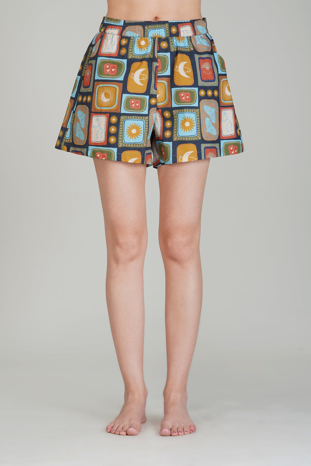 Cosmic bloom Shorts Set - thebriefsstory
