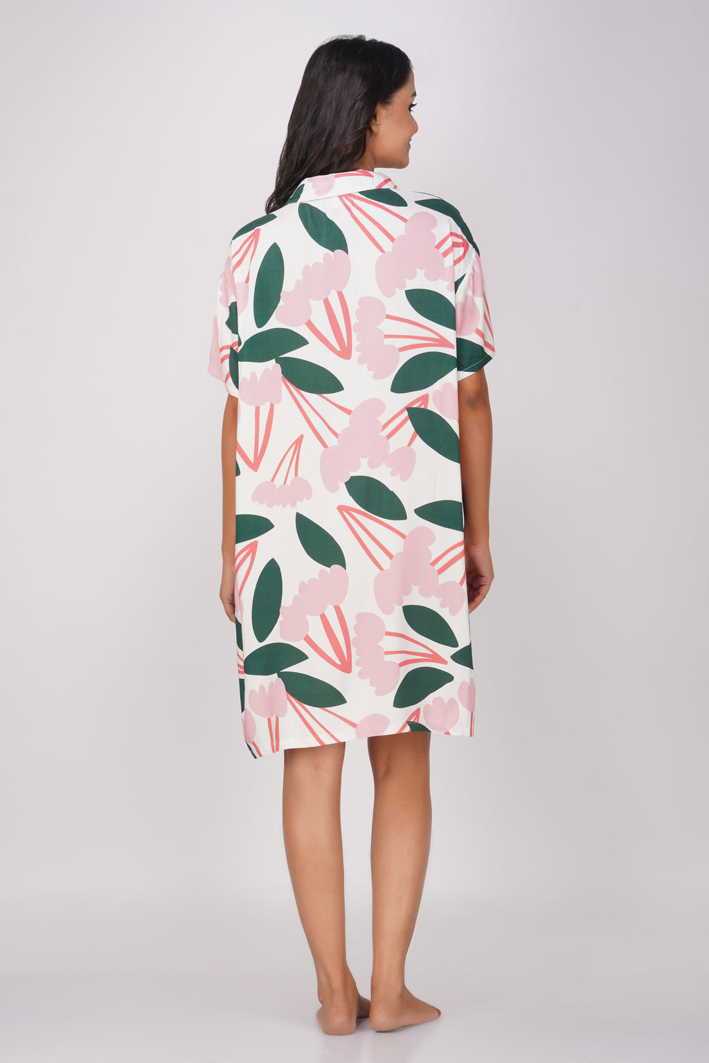 Daisy floral Viscose Sleepshirt - thebriefsstory
