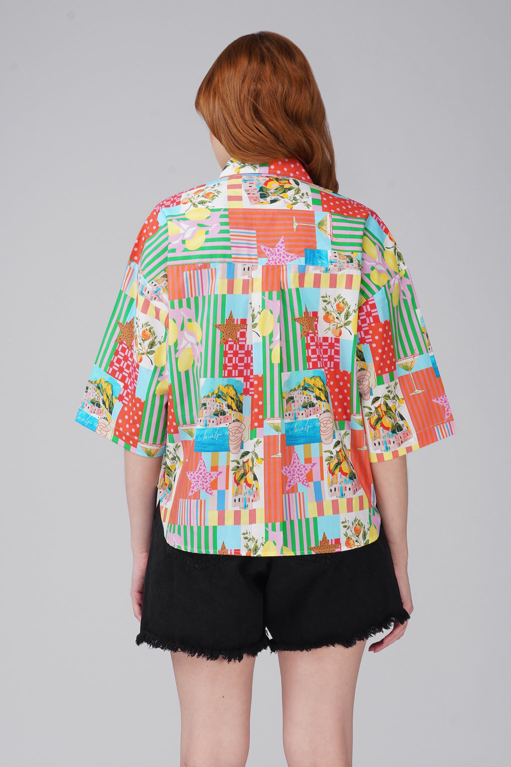 Amalfi Postcard Print Shirt