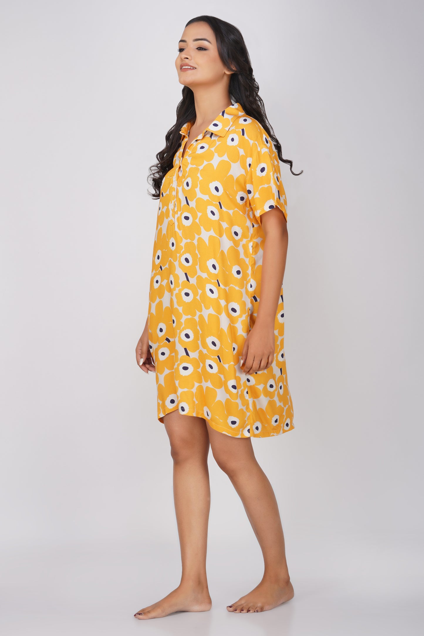 Sunshine Floral Viscose Sleepshirt