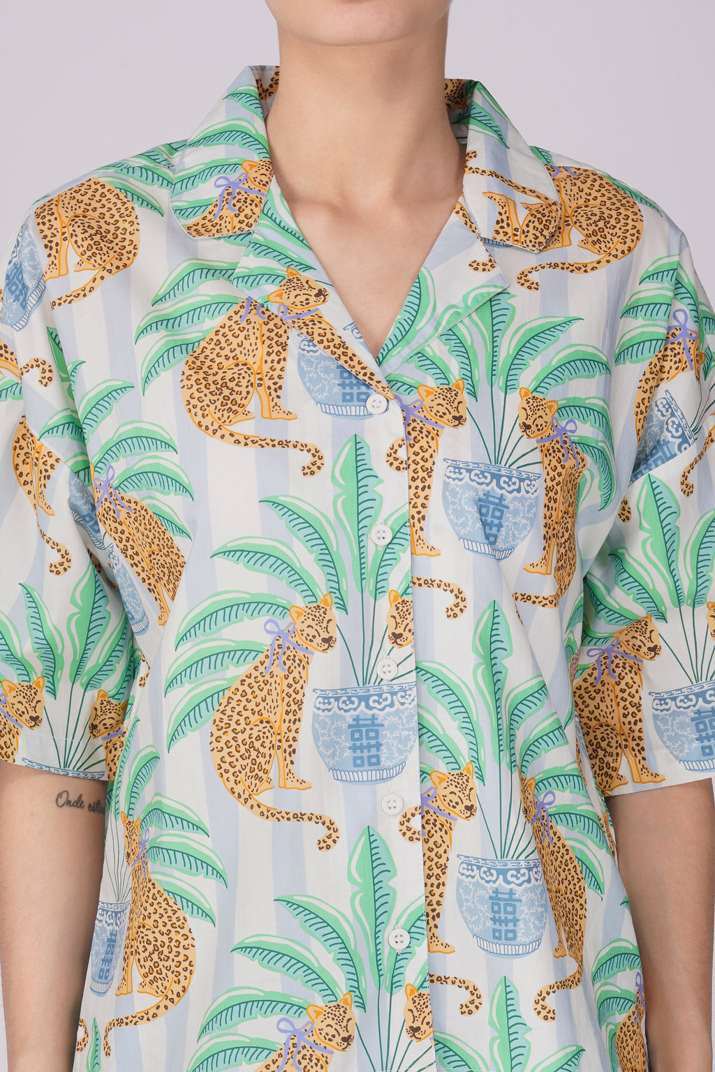 Leopard Lounge Shorts Set