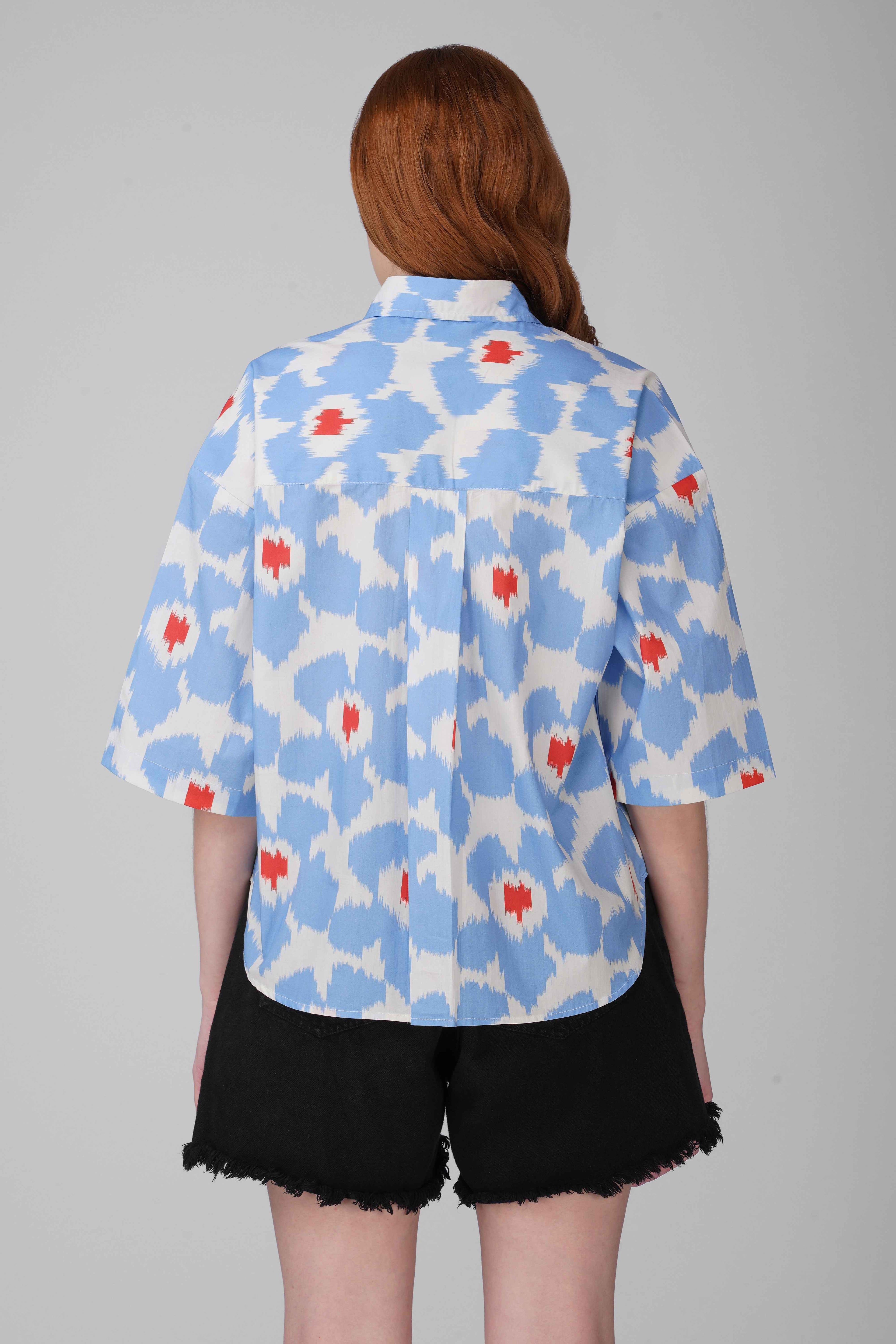 Blue Ikat Shirt