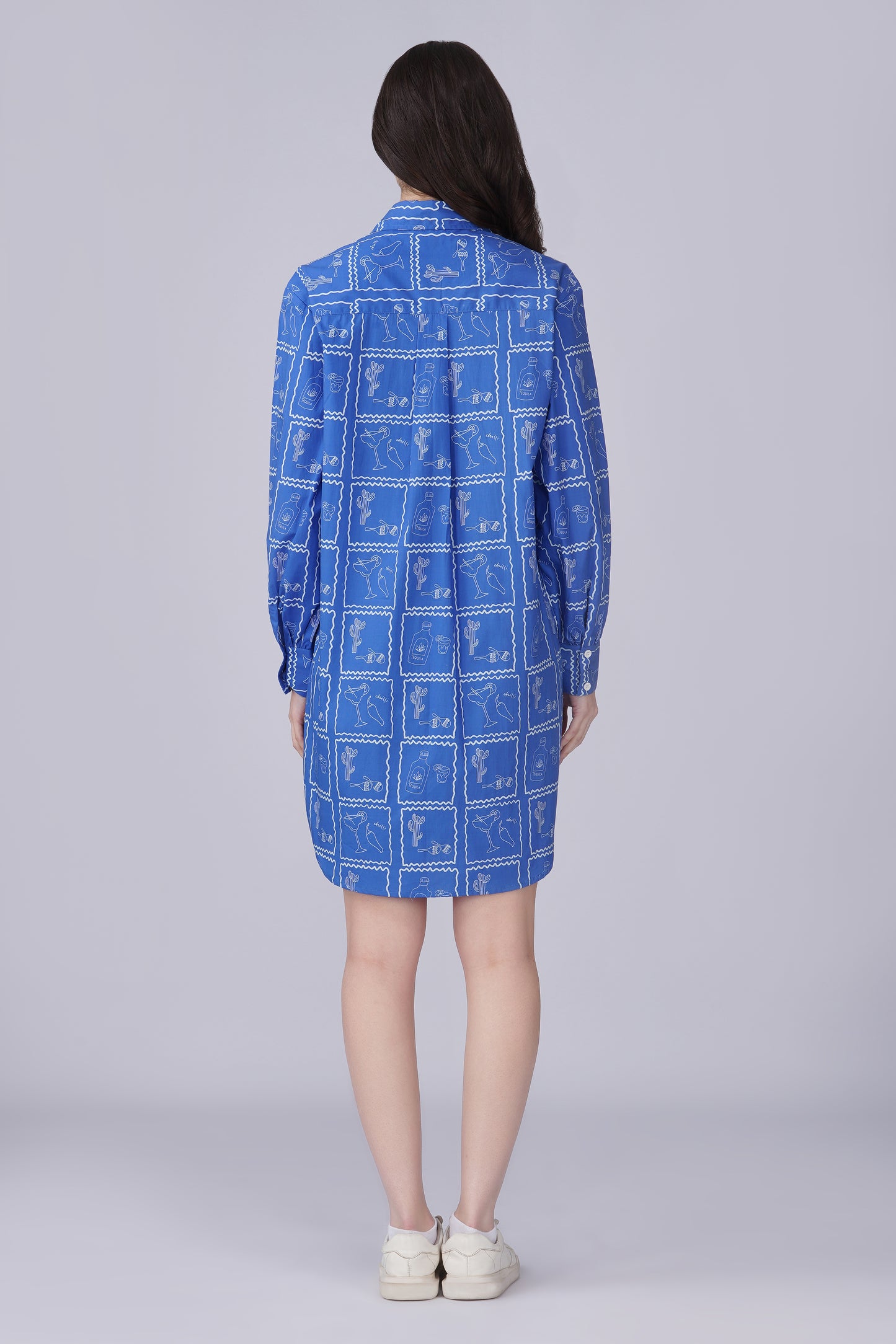 Blue Holiday Shirt dress