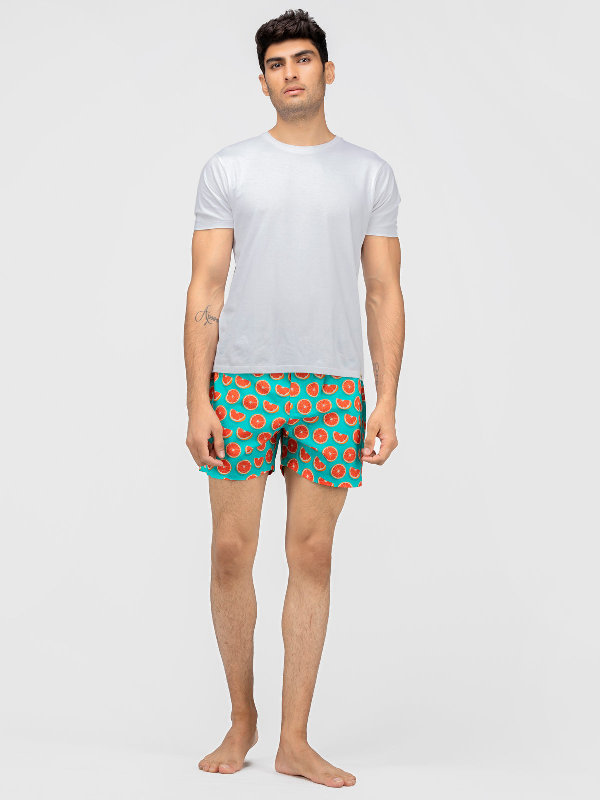 Turq Tangerine print cotton boxers