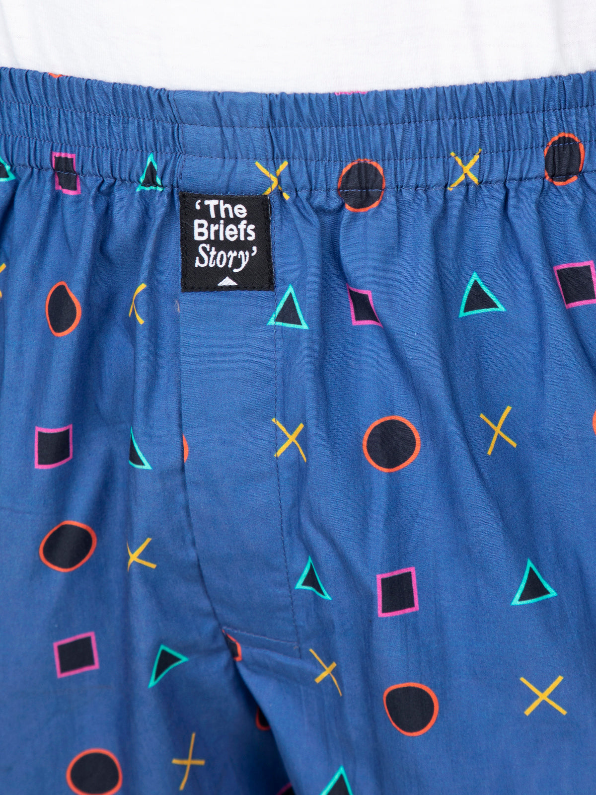 Blue Controller printed cotton boxers