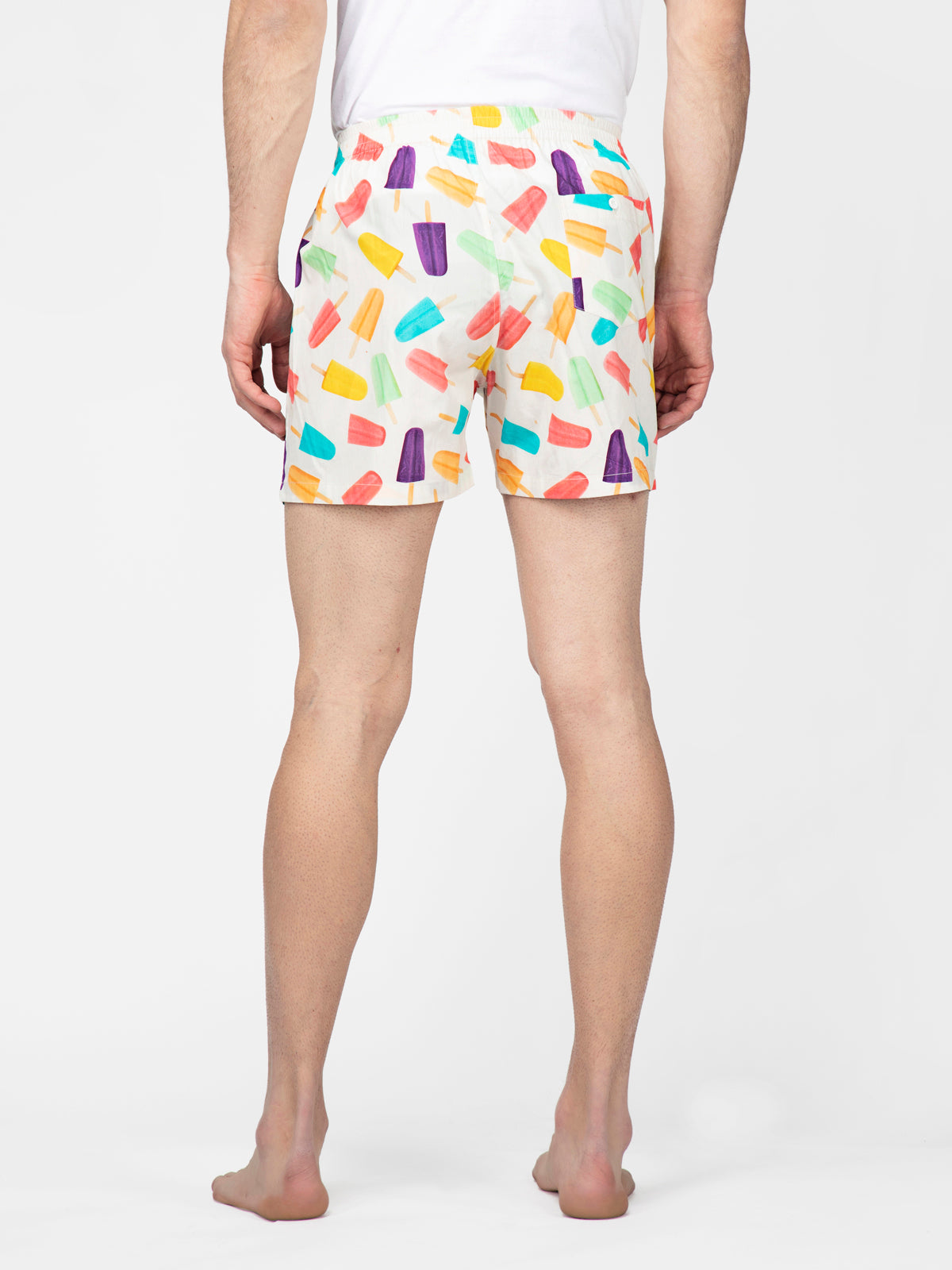 Colorful Icecream printed cotton boxers