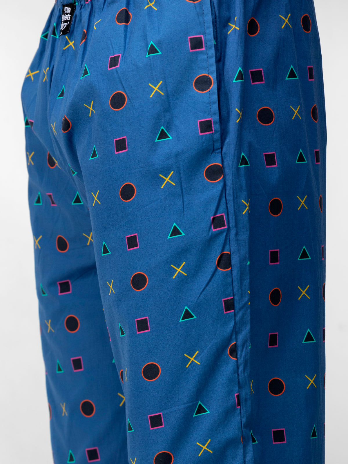 Blue Controller Print Cotton Pajamas