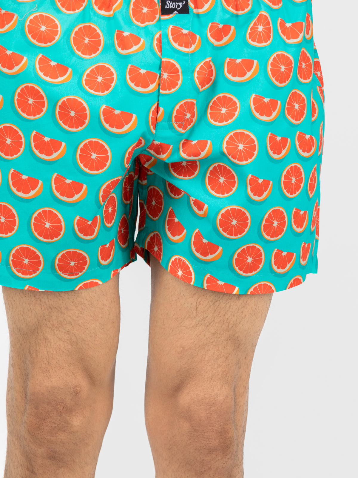 Turq Tangerine print cotton boxers