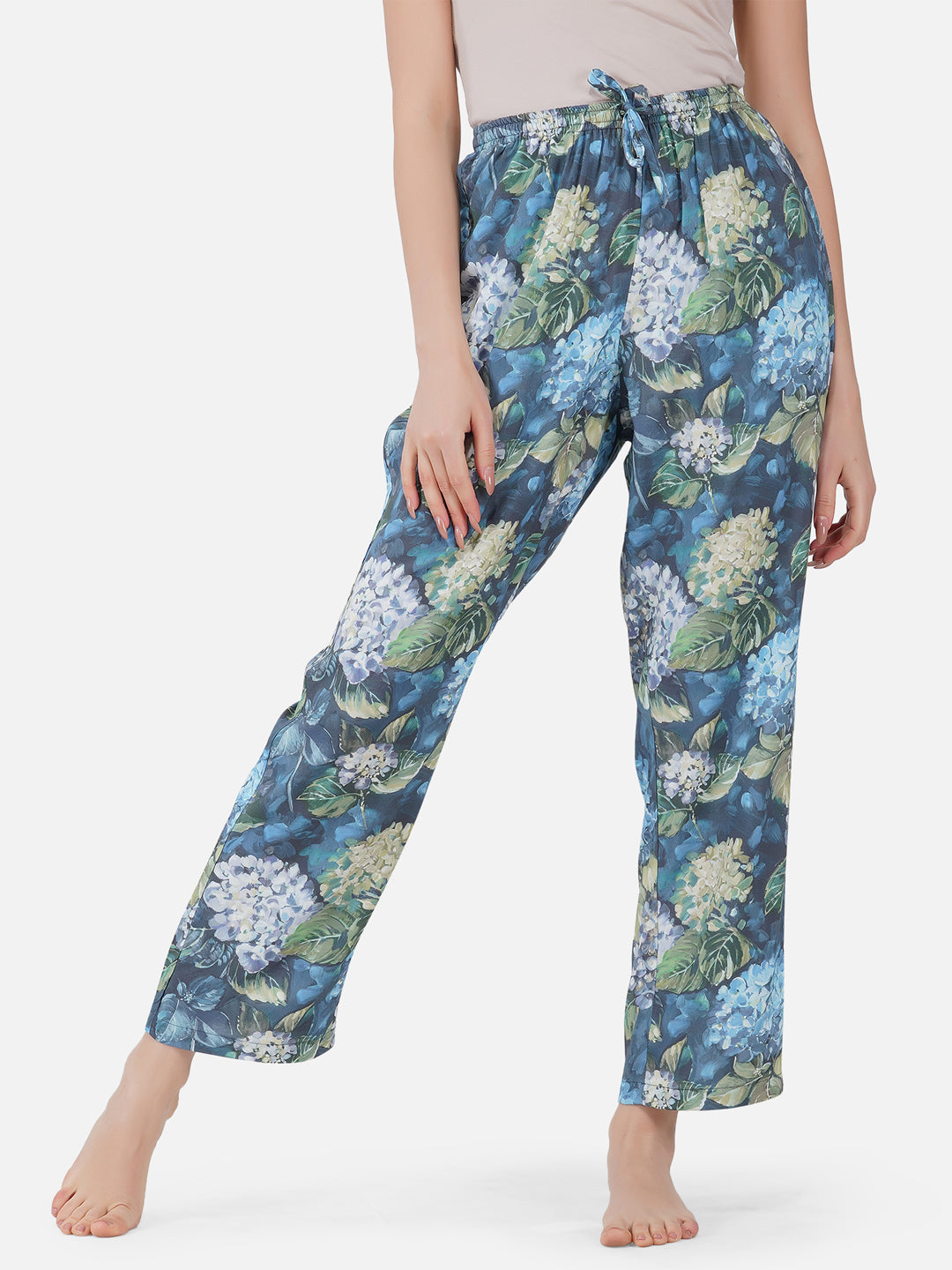 Abstract floral viscose pyjamas