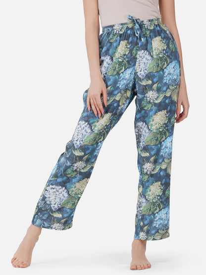 Abstract floral viscose pyjamas