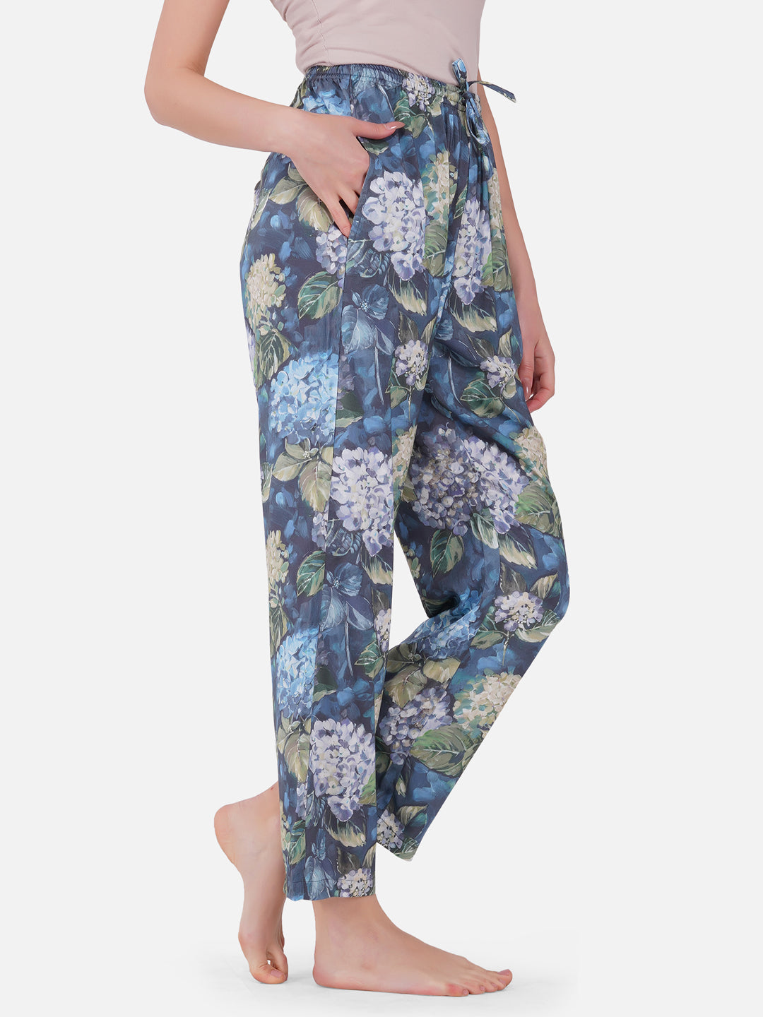 Abstract floral viscose pyjamas