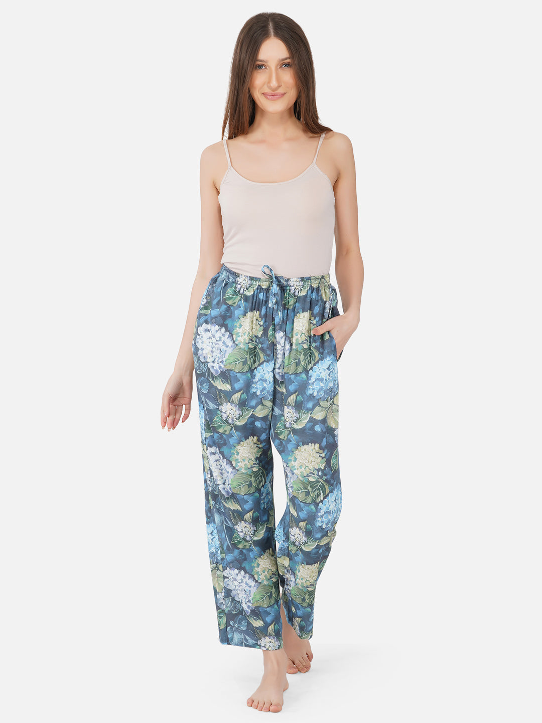 Abstract floral viscose pyjamas