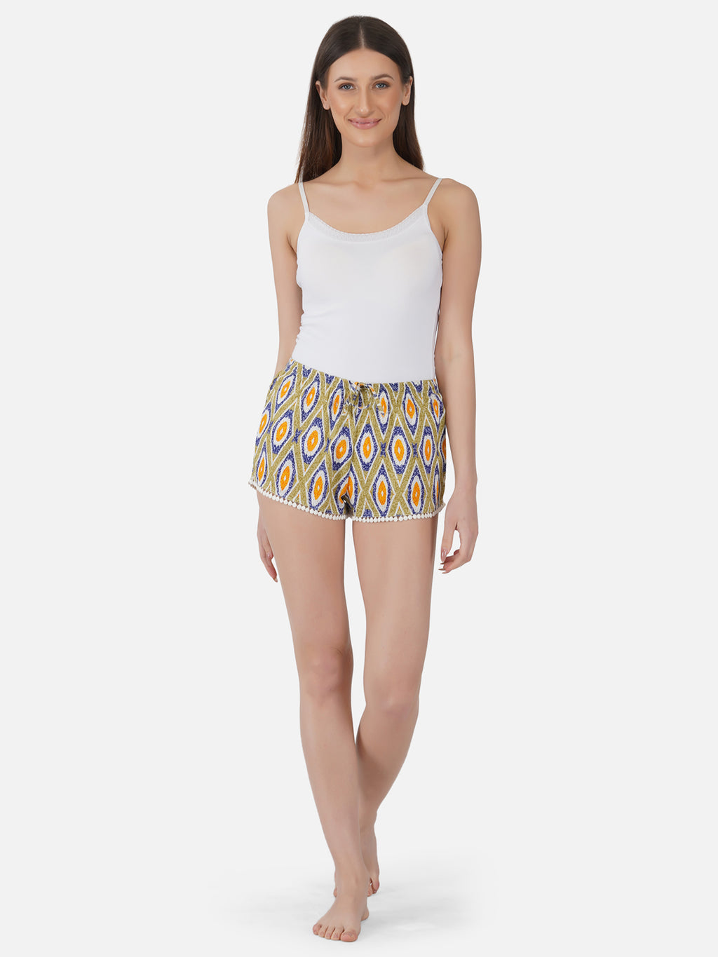 Psychedelic Viscose Mini shorts - thebriefsstory