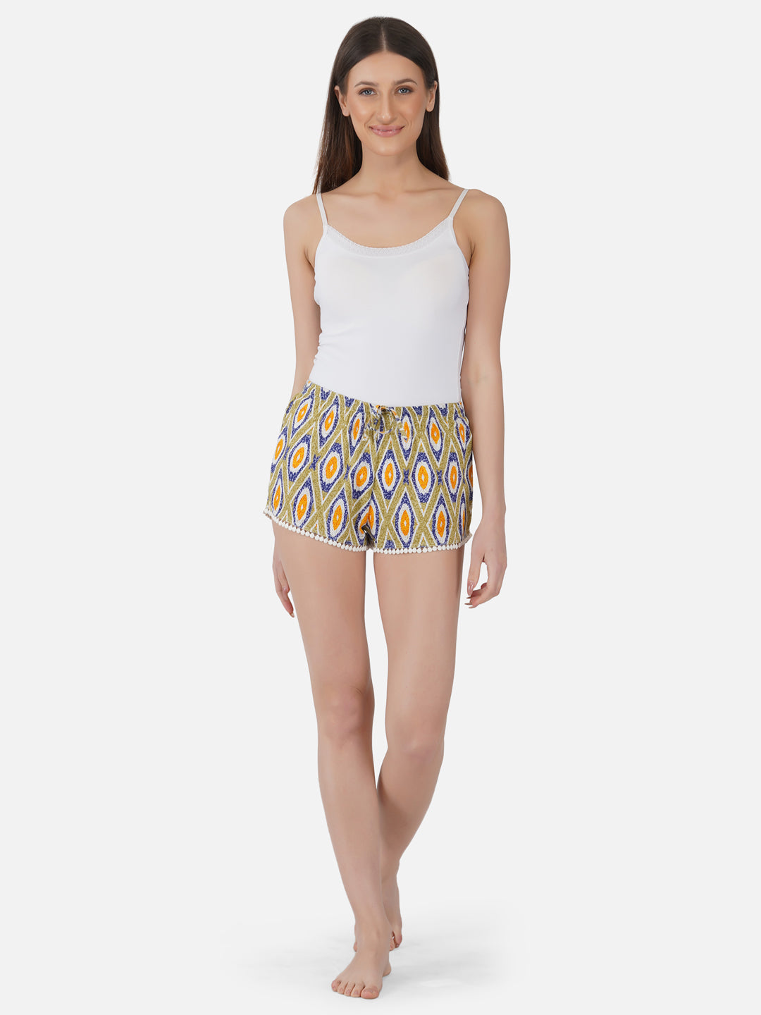 Psychedelic Viscose Mini shorts - thebriefsstory